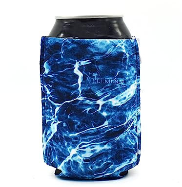 ZipSip Adjustable Magnetic Koozies All in 1 - Reusable Can Cooler Insulated - Beer Coozies for Bottles, Cans and Slim Cans - Iced Coffee Sleeve (Mossy Oak Elements Agua Spindrift)