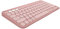 Logitech Pebble Keys 2 K380s - QWERTY US International Layout, Rose