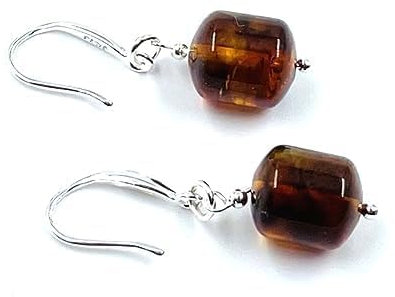 Bernstein Ohrringe Silber | Bernsteinschmuck | Natürlich Bernstein Ohrringe Tropfen