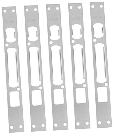 BESTonZON 5pcs Door Frame Buckle Door Knob Strike Plate Door Catch Plate Door Reinforcement Plate Door Strike Plate Door Plate Door Frame Plate Iron Lock Body Stainless Steel