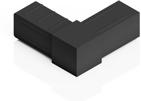 Connettori, connettori per tubi quadrati 25 x 25 x 2 mm (connettori per tubi a 2 vie, 1, numero)