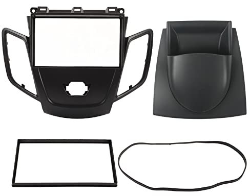 XTevu Cadre de Montage pour Radio stéréo de Voiture - Panneau Facial - Installation de Base complète - Kit de Tableau de Bord Double DIN pour Ford Fiesta 2008-2011