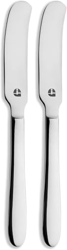 Grunwerg Windsor Carded Butter Spreader, 18/0 Stainless Steel, Dishwasher Safe, Mirror Finish (Pack of 2)