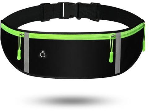 Zimoer Marsupi da Corsa, Sportivo Marsupio Corsa, Cintura da Corsa per Cellulare, Marsupio Porta Cellulare, Marsupio Running Sportivo Marsupio Impermeabile, Marsupio Corsa per Fitness Viaggi (Nero)