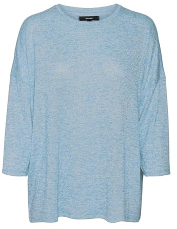 VERO MODA Damen Vmbrianna 3/4 Pullover Boo Rep Pullover