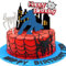 9PCS Set Spider Cake and Cupcake Cake Toppers Decorations, Kids Superhero Theme Birthday Party Supplies, Happy Birthday Supplies for Boys and Men