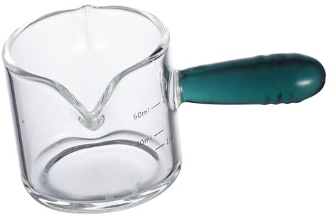 NIYANGLE Taza De De Vidrio Vaso De De Espresso Accesorios De Espresso Vaso Medidor De Espresso Tazas De Espresso Escala De Vidrio De Espresso Taza De Taza De Espresso Con