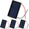 RUNCCI-YUN 4pcs 5V 30mA 53X30mm Micro Mini Panneau Solaire cellules,Polysilicon,Portable,pour l'énergie de l'énergie Solaire, Accueil Bricolage, projets scientifiques,Jouets, Chargeur de Batterie