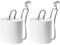 Tianher 2 Piezas portarrollos Papel higienico,sin taladrar,Plateado,Porta Rollos de Papel higienico,Soporte Papel higienico,portarrollos para Cocina, baño e Inodoro