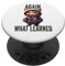 Denglisch Sprüche Again What Learned Katzen Denglisch PopSockets mit austauschbarem PopGrip