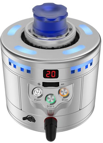 JOZZVE Macchina per Ghiaccio a Secco Portatile e Compatto per Alimenti, Produzione Rapida di Ghiaccio Secco e Raffreddamento dei Vetri, Ideale per Bar, Ristoranti, Club, Hotel