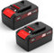PASUKTER 2 Packs 18V 5500 mAh Li-Ion Akku Ersatz für Power X-Change Akku Kompatibel mit Allen 18V Werkzeugen LED Display