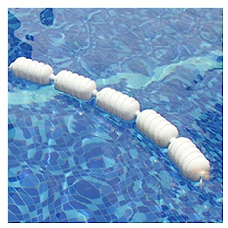 Cuerda de seguridad para piscina con 4 m de bloqueo de onda blanca, divisor de carril, flotadores, línea de separación de piscina para entrenamiento y competición