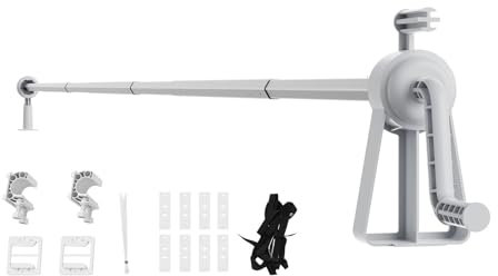 BUUNHI Cubre Piscinas Enrollador de Cubierta Solar para Piscina, Juego de enrollador de Cubierta para Piscina de 20 pies sobre el Suelo Apto para Piscinas de 3 a 20 pies de Ancho Accesorios Piscina