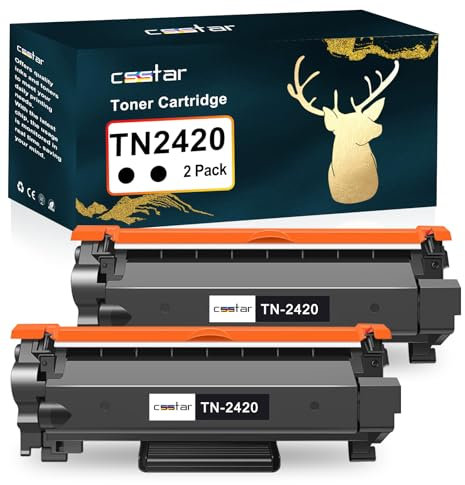 TN2420 MFC L2710DW Toner【3000 Seiten】 Kompatibel für Brother TN-2420 TN2410 MFC-L2710DN MFC-L2710DW HL-L2350DW DCP-L2530DW HL-L2310D HL-L2370DN DCP-L2510D DCP-L2550DN MFC L2710DW (2 Schwarz)