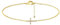 FDEETY 18K Gold Mini Kreuz Armband Edelstahlkette Kupfer mit Zirkonia Umweltfreundliches Kupfer Micro Zirkonia Kreuz Armband Empfohlenes Geschenk Sehr Low Profile