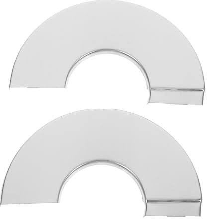 iplusmile Duscharmflansch Verbesserte Sauberkeit in Silber Abdeckplatte aus Kunststoff Einfache Montage Universelle und Wasserhähne und Rohre im Garten und Heimwerkerbereich