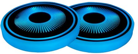 MACHSWON Car LED Cup Holder Coaster - Rechargeable Light Up Car Accessories for Cup Holders - 7 Color Changing Luminous Coaster for Car Interior Fantasy