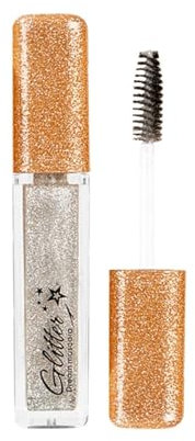 Glitter Mascara,Glitzer Wimperntusche,Glitzer Mascara Silber,Wasserfeste Und Verlaufsfest,FüR Frauen Partys,Hochzeit,Musikfestival (Silber, A01)
