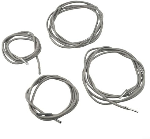 Yhenlovtt Spanngurt-Set für Liegestuhl, 4 Stück, 220 cm und 140 cm, Ersatzschnüre für Gartenliegen, Klappstühle, einfache Installation (grau)