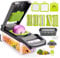 Vegetable Chopper Vegetable Cutter Mandoline Vegetable Slicer - Veggie Onion Potato Salad Food Chopper Manual-Veg Chopper and Dicer/Julienne- Kitchen Tools & Gadgets, Includes a Free Egg Cutter.