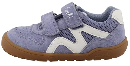 Lurchi Jungen Mädchen Jamin Barefoot Sneaker, Purple-White, 26 EU Weit