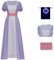 Hallojojo Déguisement Rose Femme Cosplay Titanic Rose Elégant Vintage Dentelle Robe avec Collier Set pour Halloween Noël Carnaval Fête Anniversaire Mascarade Robe de Soirée, Grande Taille XS-5XL