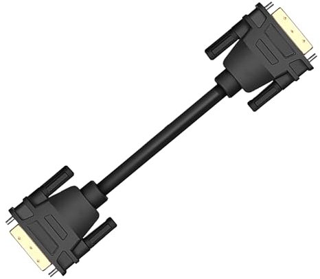EBTOOLS DVI Male à Mâle Câble Mâle 1080p HD Connecteur plaqué Or 24+ Pin DVI Cordon pour Les Moniteurs, Ordinateurs Portables, Projecteurs - 1m / 3,3 Pieds (1m)