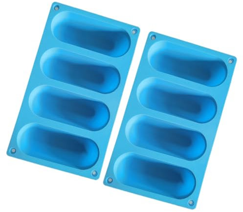 Amosfun 2 Piezas Silicona para Pan de Hot Dog para Hornear y Panes de Limpiar