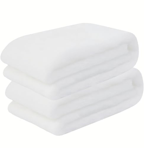 Huucozn 2 Stück Filterwatte Aquarium Filtermatte Filtervlies 100x12x3cm Luftfiltermatte Filtermatte Aquarium Filterschwamm Verdickung Filtermaterial für Filtration Klimaanlagen Aquarien Fischteiche