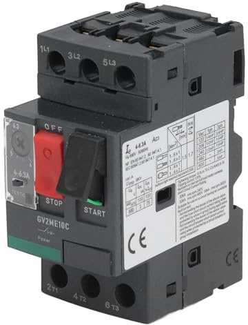 Interruttore di circuito motore 690 V 4 6.3A Interruttore di sicurezza del motore magnetico termico Flamma Flage Regolazione della composizione involuta isolata