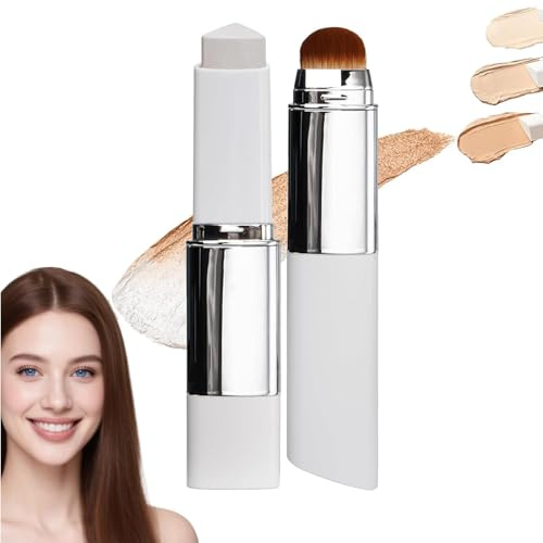 Chartming Color Changing Foundation Stick, Weiße koreanische Farbwechsel Foundation mit Pinselkopf, Geeignet für Alle Hauttypen (Natural)