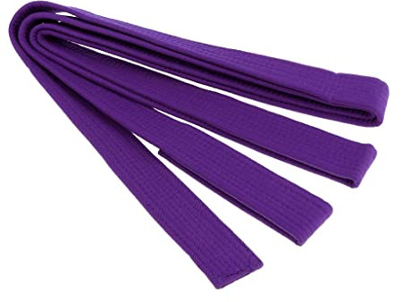 getuse Karate-Gürtel aus Seide für Kampfsport-Training, offizielle Qualität, 279,4 x 3,8 cm, Violett