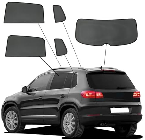 SunClip Sicht- & Sonnenschutz passgenau | kompatibel mit Volkswagen Tiguan (5N) 2007-2016