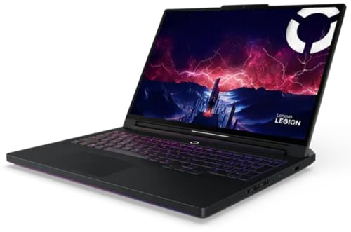 Lenovo Legion Pro 7 16 QHD+ 240Hz Gaming Laptop | AMD Ryzen 9, 32GB DDR5 RAM, 1TB NVMe SSD, NVIDIA GeForce RTX 5080, Windows 11 Home, Onyx Grey | UK Model: 83RU000-GUK