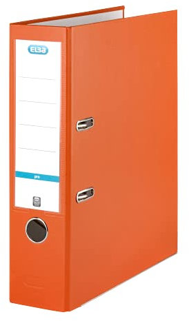 Elba Ordner A4, smart Pro, 8 cm breit, Kunststoff außen, orange