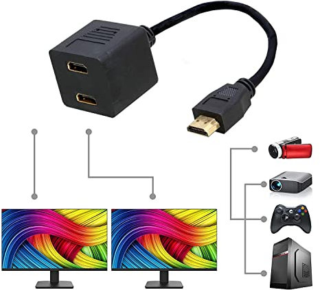 Manhattan 307833 0.3m HDMI HDMI Negro Cable HDMI - Cables HDMI (0,3 m, HDMI, HDMI, Negro, Macho/Hembra, Oro)