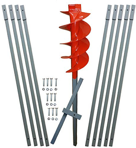 Brunnenandi Erdbohrer Made-in-Germany 160mm-10-Meter lang HIER-versch.-Längen VERLÄNGERBAR---- auch als Brunnenbohrer, Handerdbohrer, Erdlochbohrer, Brunnenbohrgerät, Pflanzbohrer, Zaunbohrer, Pfahlbohrer uvm. einsetzbar !