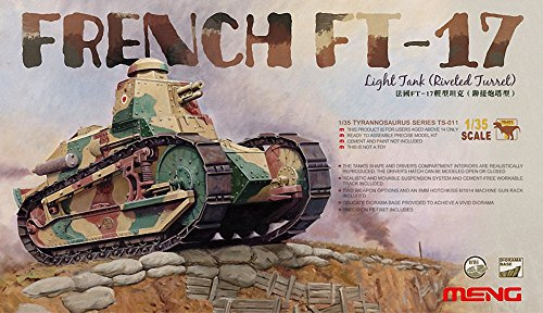 MENG Modèle 1:35 French FT-17 Kit de Tourelle rivetée pour Char léger Multicolore 14,2 x 5,08 x 6,1 cm
