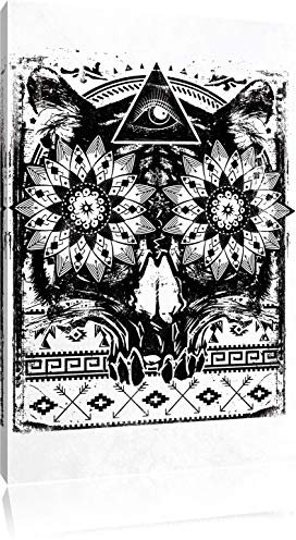 Pixxprint Lotus White, Größe: 120x80cm, Leinwandbild, fertig gespannt, Wandbild, Dekoration, Kunstdruck, kein Poster