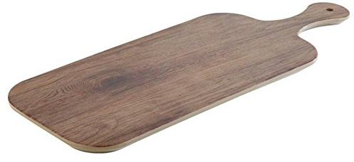 APS 84178 Tablett Oak, 40 x 20 cm, Höhe 1,5 cm, Melamin, Eichenoptik, strukturierte Oberfläche