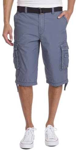 UNIONBAY mens Cordova Belted Messenger - Reg and Big Tall Sizes Cargo Shorts, Cruiser, 38 US