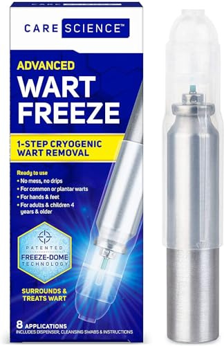 Care Science Wart Remover Freeze, 8 Uses, Fast Acting 1-Step Wart Removal