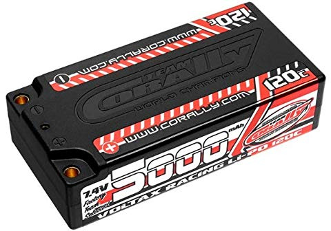 Lipo 2S 7.4V 5000mAh 120C LGC Shorty Team Corally