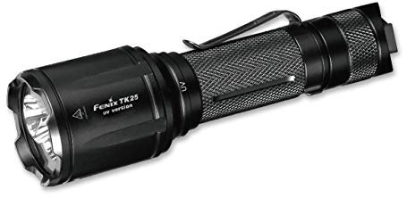 Fenix Unisex – Erwachsene TK25 UV Taschenlampe, schwarz, 14,3 cm
