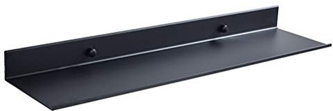 Yardwe Schwarz Schwimmende Wandregale Bad Regal Wandhalterung Regale Platzsparend Rostfrei Extra Starke Schwimmregale Lagerregal