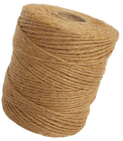 Unibos | Jute Twine Jute String 3 ply 2.5mm Thickness, Jute Rope for Decoration Garden Floristry DIY Arts Gardening Use Bundling Crafts & Wrapping – Brown | Extra Long | 𝟴𝟮𝟬𝗳𝗲𝗲𝘁 / 𝟮𝟱𝟬𝗺