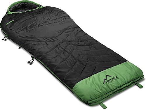 Schlafsack mit Arm- und Fußteilöffnungen - EXTREM PRAKTISCHER Outdoor Schlafsack in Biwak OPOTECK-Konstruktion aus 260T Diamond Rip-Stop-Nylon - 220x85x60 cm