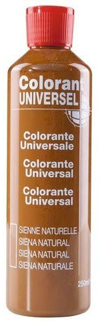 COLORANT 250ML UNIVERSEL A DILUER MELANGER MARRON JAUNE TERRE DE SIENNE ORANGE PASTEL POUR TOUTES PEINTURES INTERIEUR OU EXTERIEUR