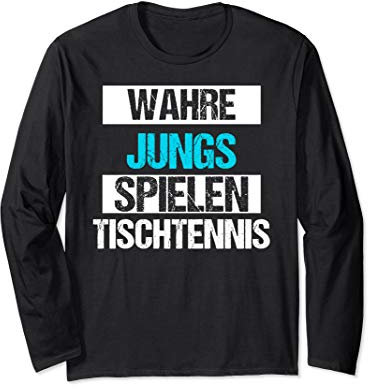 Jungen Tischtennis Sport Weihnachts Geschenk Lustiges Shirt Langarmshirt